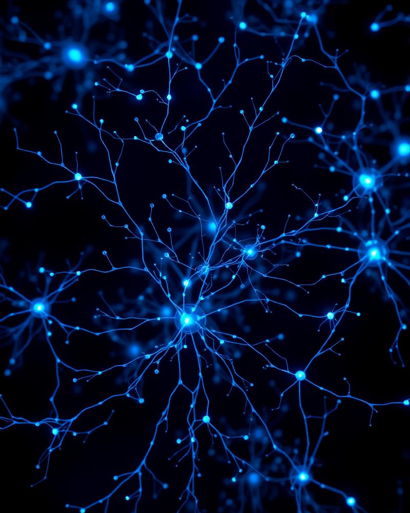 Visualização de rede neural representando o Digital Twin
